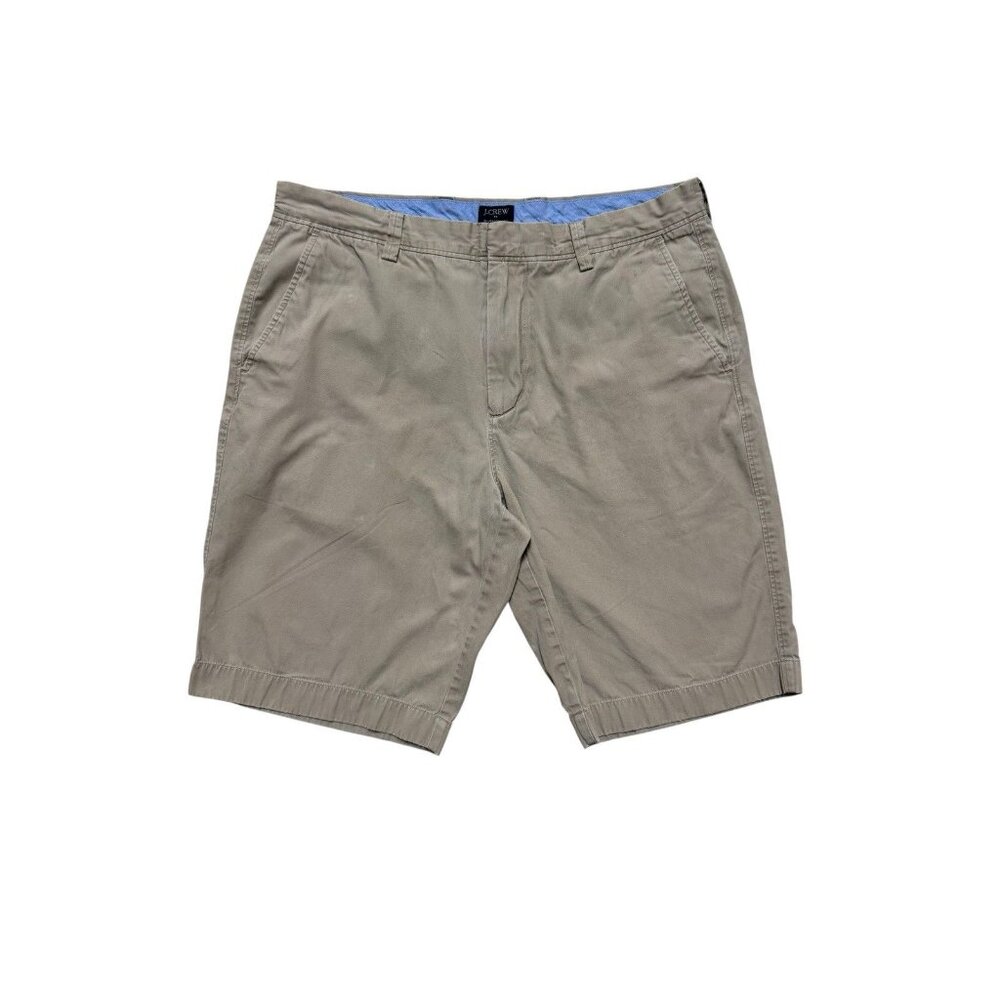 J Crew Rimington Chino Shorts 34W Khaki 10” Inseam Mens